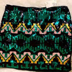 Sequin mini skirt